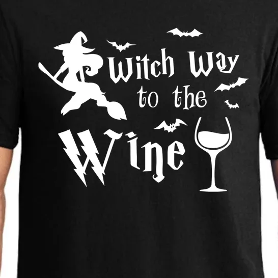 Halloween Costumes Witch Way To The Wine Lover Fun Cute Gift Pajama Set