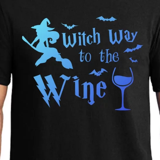 Halloween Costumes Witch Way To The Wine Lover Fun Cute Gift Pajama Set