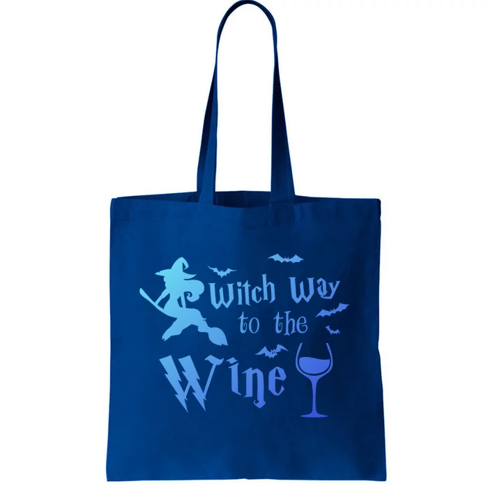 Halloween Costumes Witch Way To The Wine Lover Fun Cute Gift Tote Bag