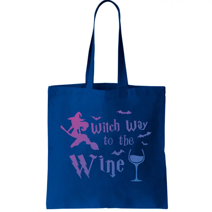 Halloween Costumes Witch Way To The Wine Lover Fun Cute Gift Tote Bag