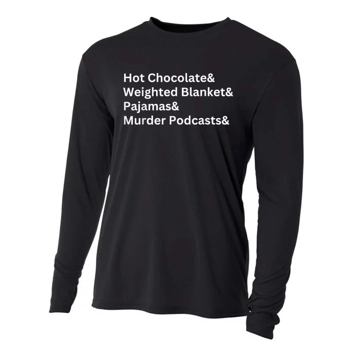 Hot Chocolate Weighted Blanket Pajamas Murder Podcasts Cooling Performance Long Sleeve Crew