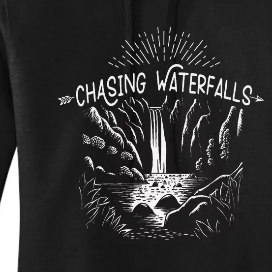 Hiking Chasing Waterfall Hikers Nature Lover Women's Pullover Hoodie