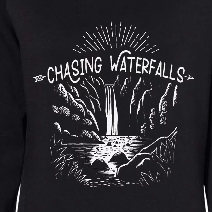 Hiking Chasing Waterfall Hikers Nature Lover Womens California Wash Sweatshirt