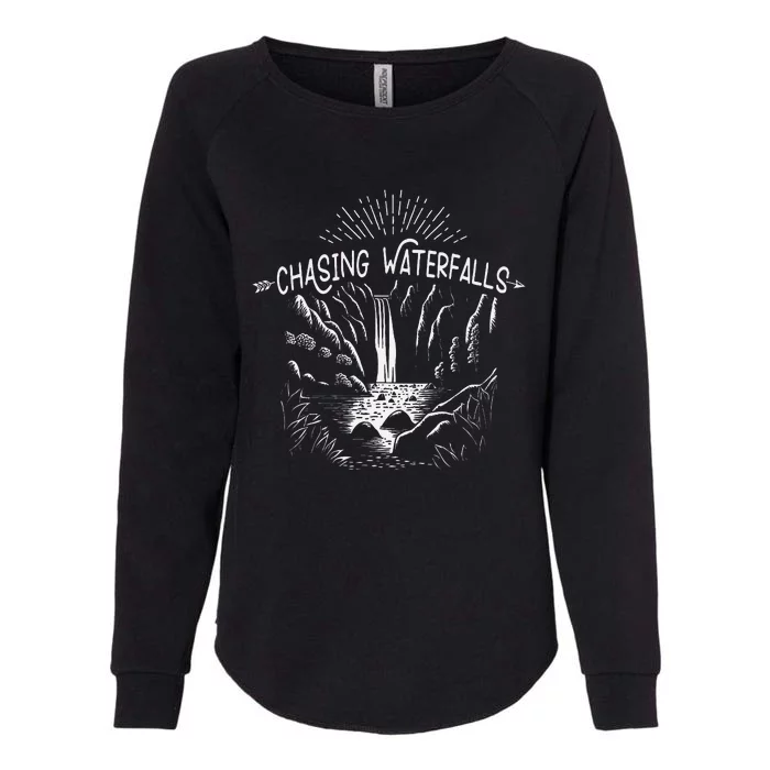 Hiking Chasing Waterfall Hikers Nature Lover Womens California Wash Sweatshirt