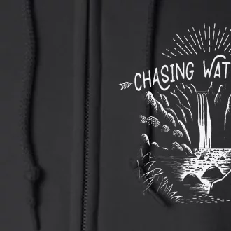 Hiking Chasing Waterfall Hikers Nature Lover Full Zip Hoodie