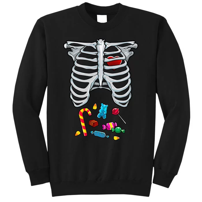 Halloween Costume XRay Skeleton Rib Heart Candy Adult Sweatshirt