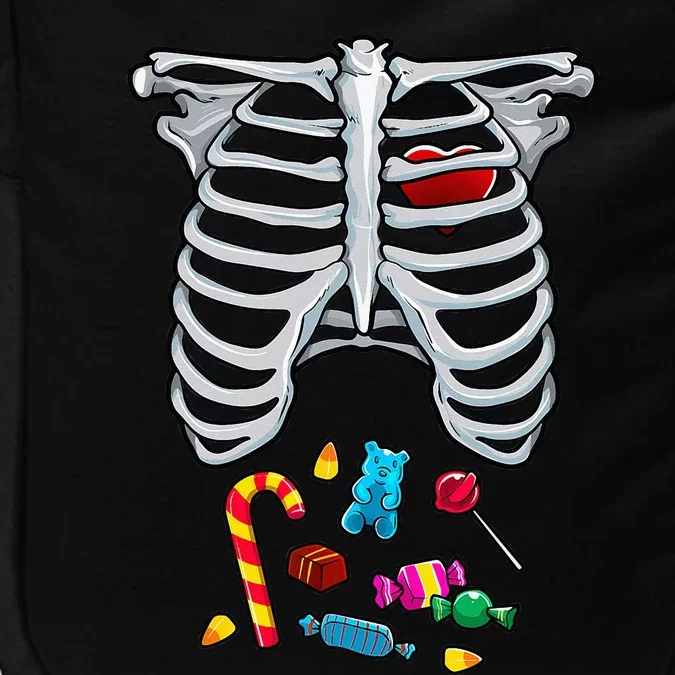 Halloween Costume XRay Skeleton Rib Heart Candy Adult Impact Tech Backpack