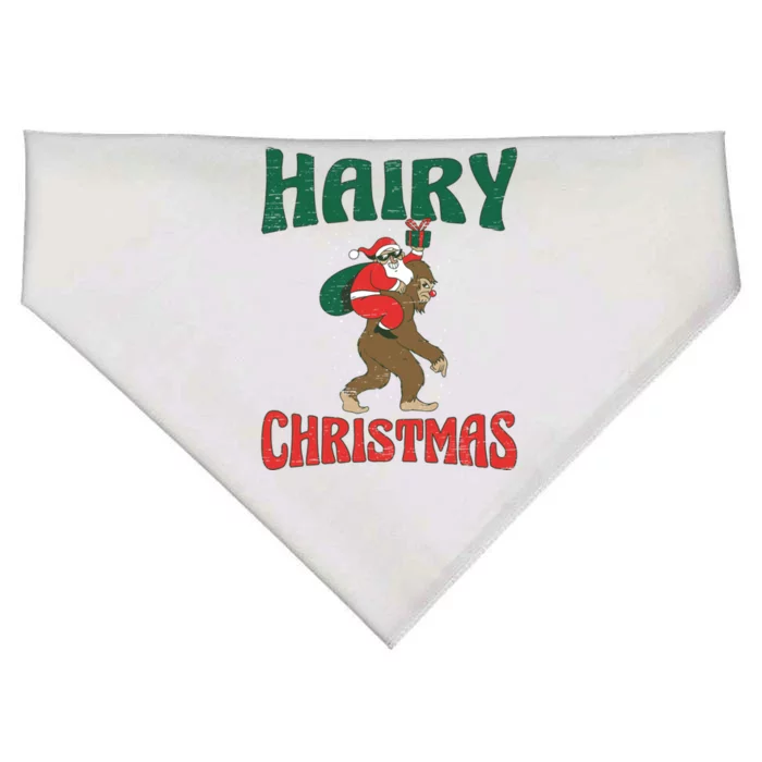 Hairy Christmas Xmas Camping Camper Hiking Season Holidays Gift USA-Made Doggie Bandana