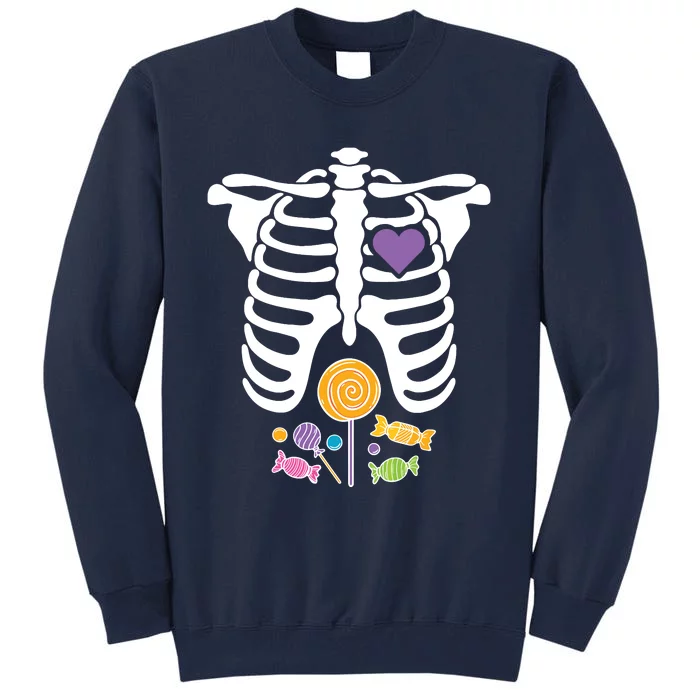 Halloween Candy Xray Skeleton Costume For Kids Boy Tall Sweatshirt