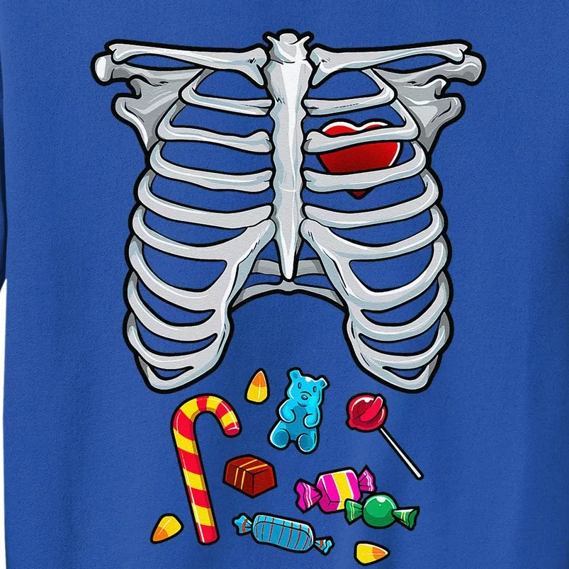 Halloween Costume XRay Skeleton Rib Heart Candy Sweatshirt