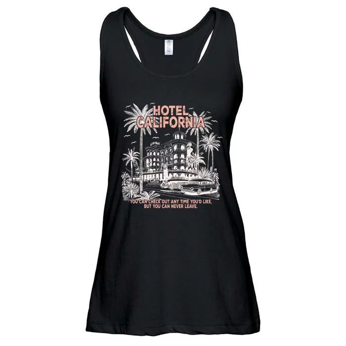 Hotel California  You Can Check Out Anytime YouD Like But You Can Never Leave Ladies Essential Flowy Tank