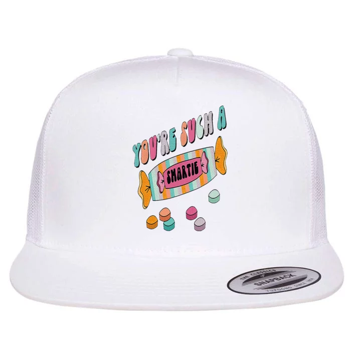 Hard Candy You're Such A Smartie Heart Happy Valentine’s Day Flat Bill Trucker Hat