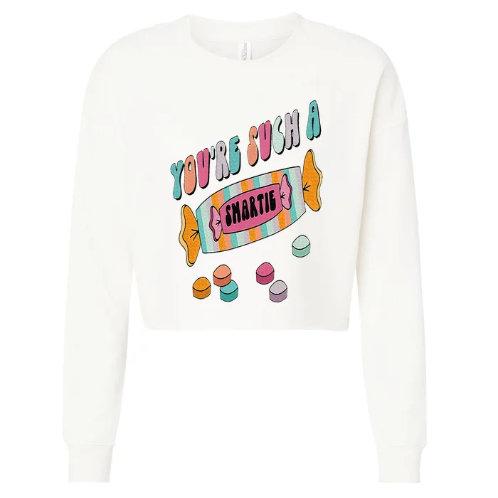 Hard Candy You're Such A Smartie Heart Happy Valentine’s Day Cropped Pullover Crew