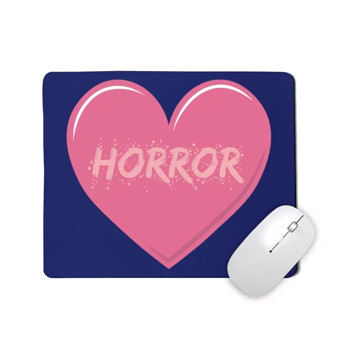 Horror Creepy Yami Kawaii Pastel Grunge Valentines Heart Mousepad