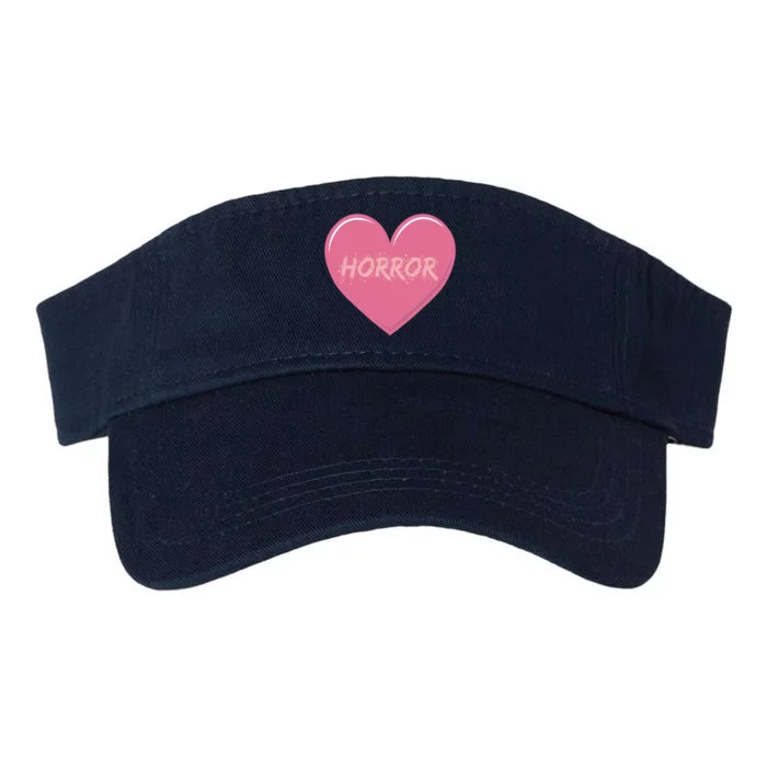 Horror Creepy Yami Kawaii Pastel Grunge Valentines Heart Valucap Bio-Washed Visor