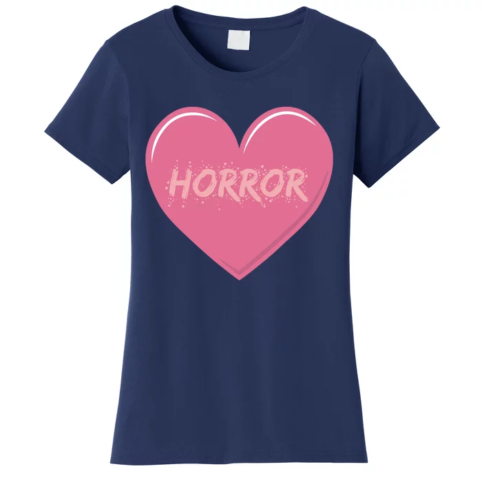 Horror Creepy Yami Kawaii Pastel Grunge Valentines Heart Women's T-Shirt