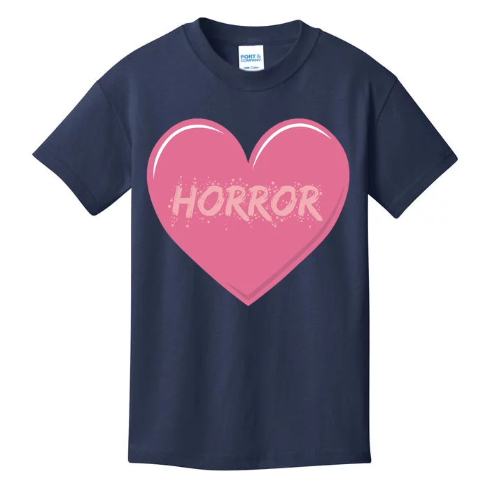 Horror Creepy Yami Kawaii Pastel Grunge Valentines Heart Kids T-Shirt