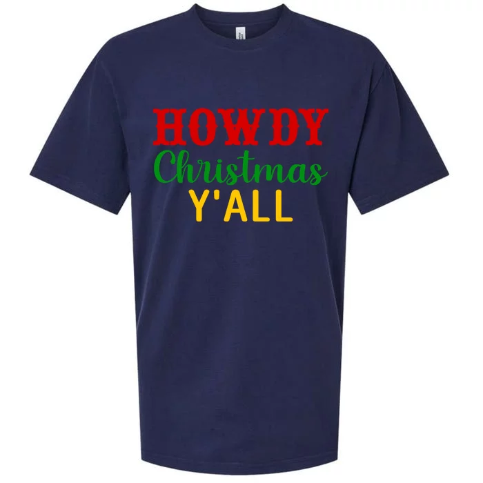 Howdy Christmas YAll Cute Gift Sueded Cloud Jersey T-Shirt