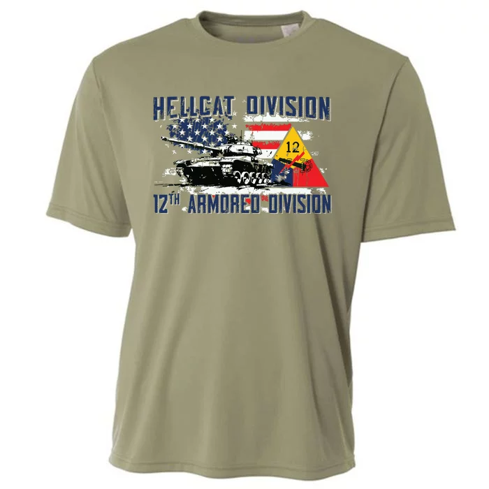 Hellcat Division 12th Armored Division Cooling Performance Crew T-Shirt