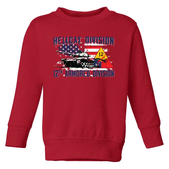 Hellcat Division 12th Armored Division Toddler Sweatshirt