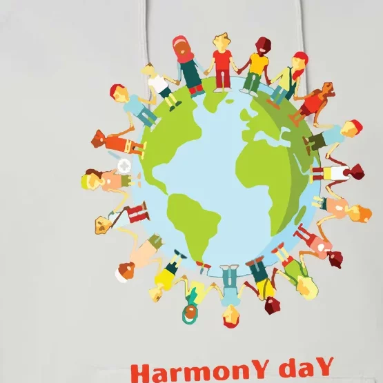 Harmony Day 21st Of March Performance Fleece Hoodie