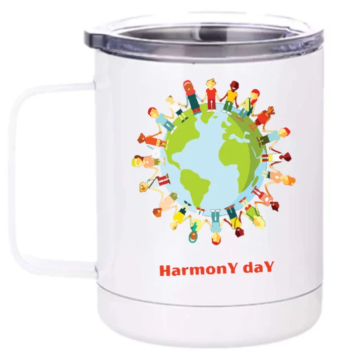 Harmony Day 21st Of March Front & Back 12oz Stainless Steel Tumbler Cup