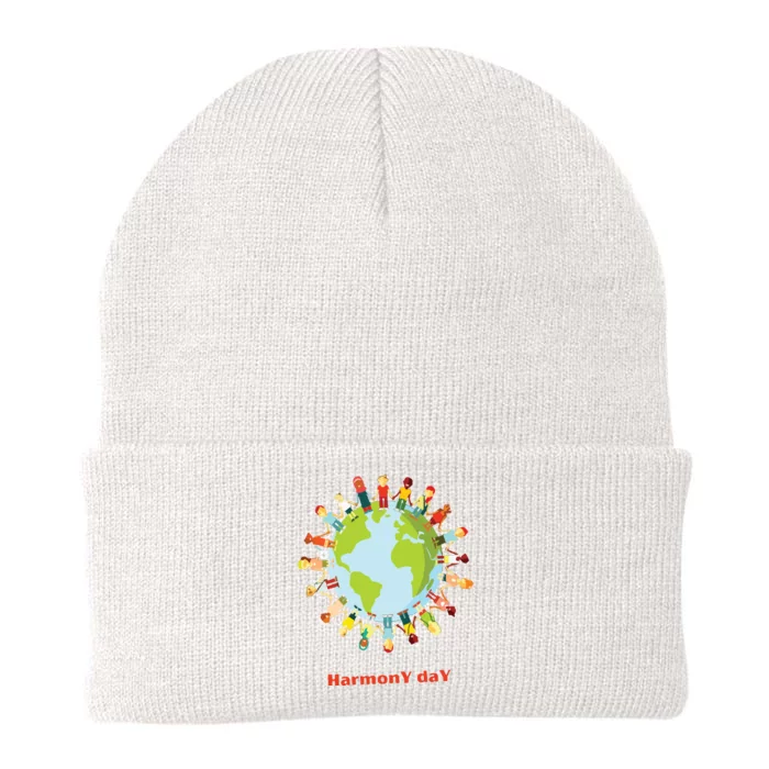 Harmony Day 21st Of March Knit Cap Winter Beanie