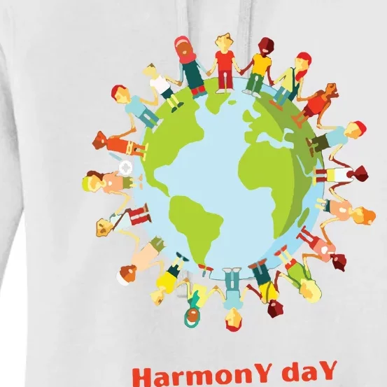 Harmony Day 21st Of March Women's Pullover Hoodie