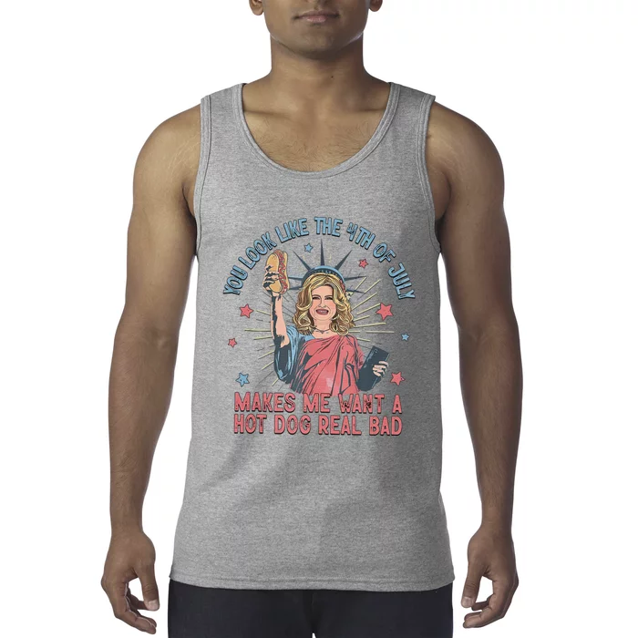 Hot Dog 4th Of July Funny Tank Top Tank Top