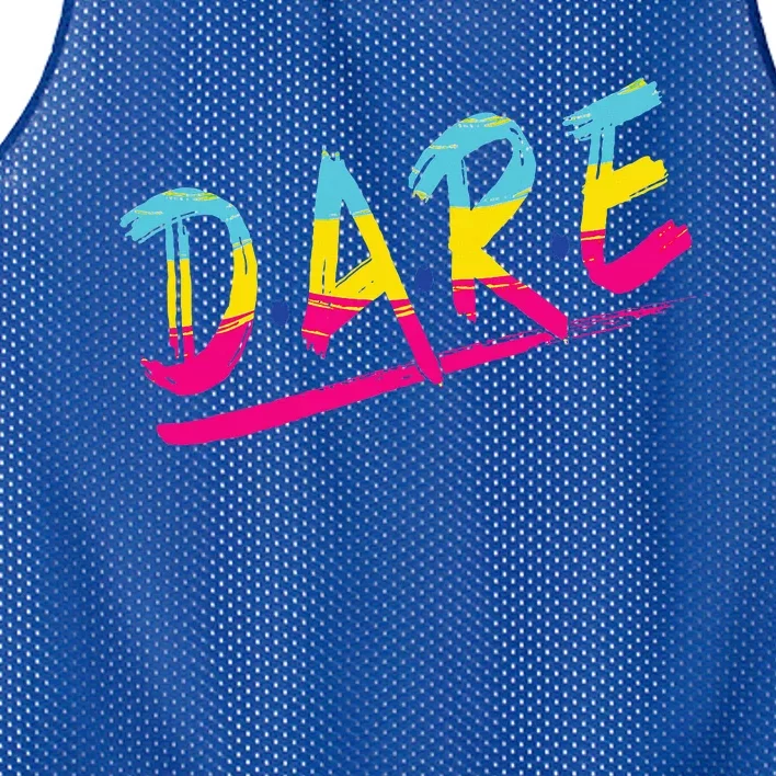 Halloween DARE 80s Halloween Costume Mesh Reversible Basketball Jersey Tank