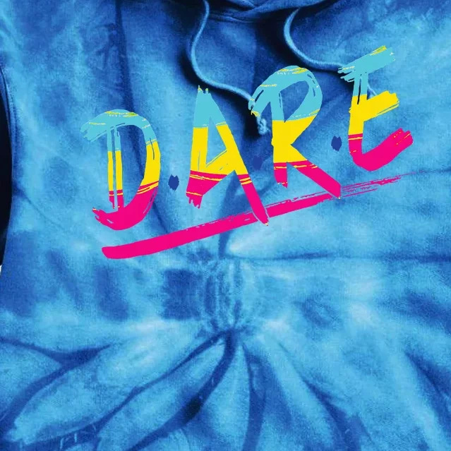 Halloween DARE 80s Halloween Costume Tie Dye Hoodie