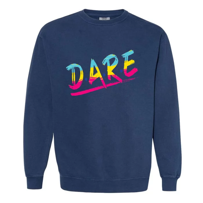 Halloween DARE 80s Halloween Costume Garment-Dyed Sweatshirt