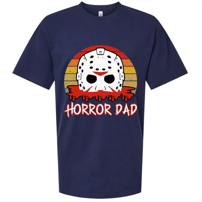 Horror Dad 80s Horror Movie Sueded Cloud Jersey T-Shirt