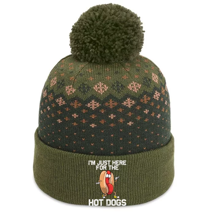 Hot Dog Art Hot Dog Stand Hot Dog The Baniff Cuffed Pom Beanie