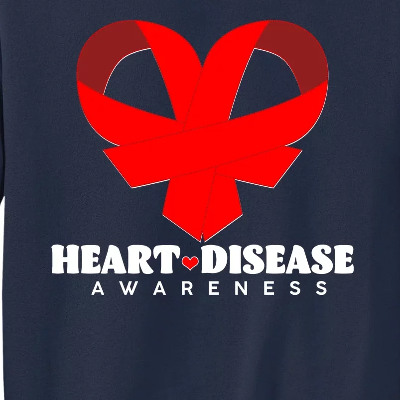 Heart Disease Awareness Red Heart Ribbons Sweatshirt