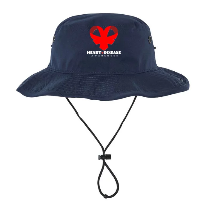 Heart Disease Awareness Red Heart Ribbons Legacy Cool Fit Booney Bucket Hat