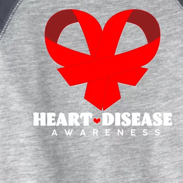 Heart Disease Awareness Red Heart Ribbons Toddler Fine Jersey T-Shirt