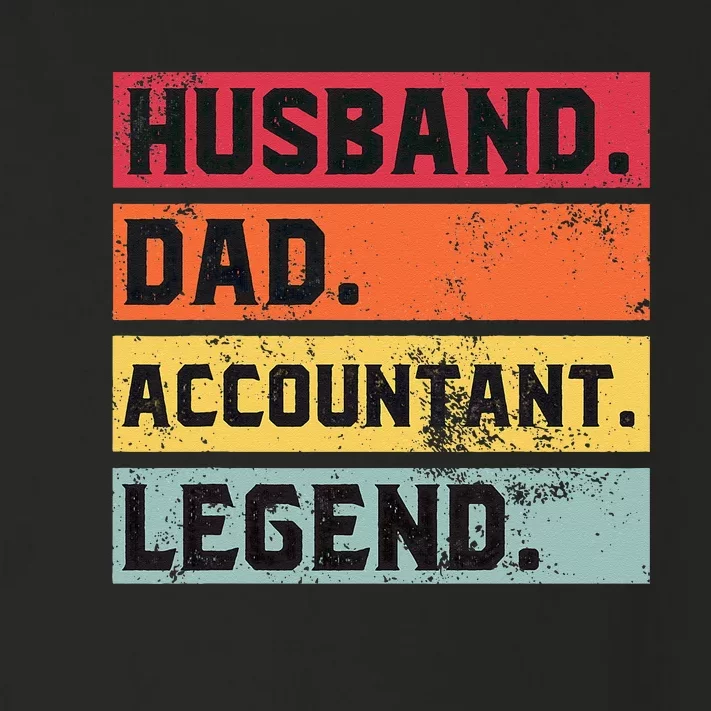 Husband Dad Accountant Legend Funny Accounting CPA Father Toddler Long Sleeve Shirt