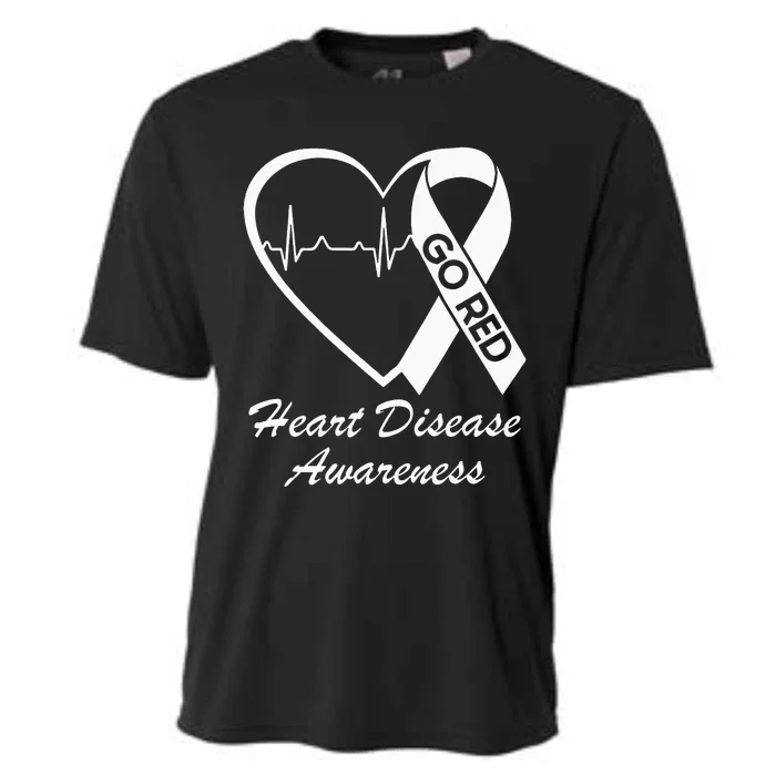 Heart Disease Awareness We Wear Red In February Go Red Heart Cooling Performance Crew T-Shirt