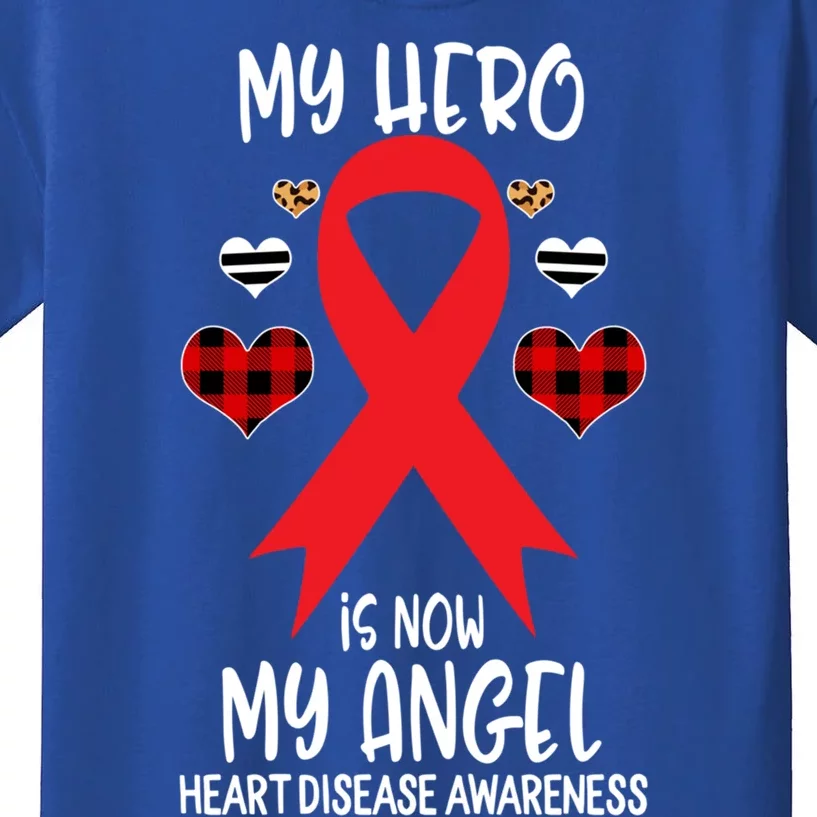 Heart Disease Awareness Remembrance Hero Is Now My Angel Gift Kids T-Shirt