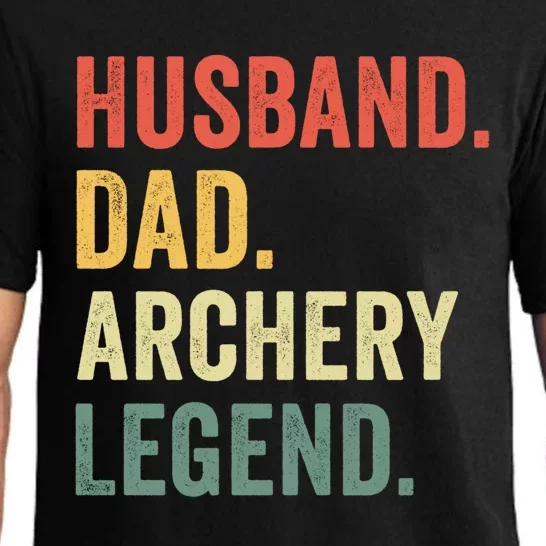 Husband Dad Archery Legend Rcher Bow Hunter Fathers Day Gift Pajama Set