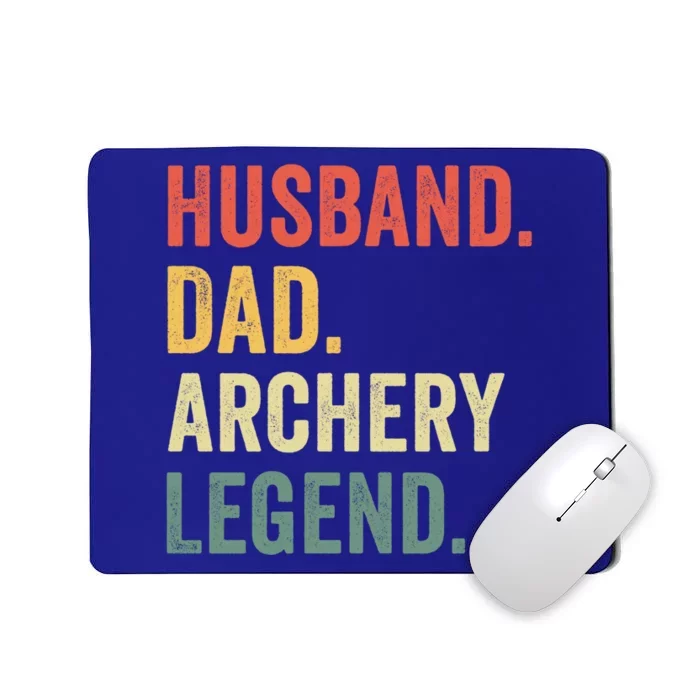 Husband Dad Archery Legend Rcher Bow Hunter Fathers Day Gift Mousepad