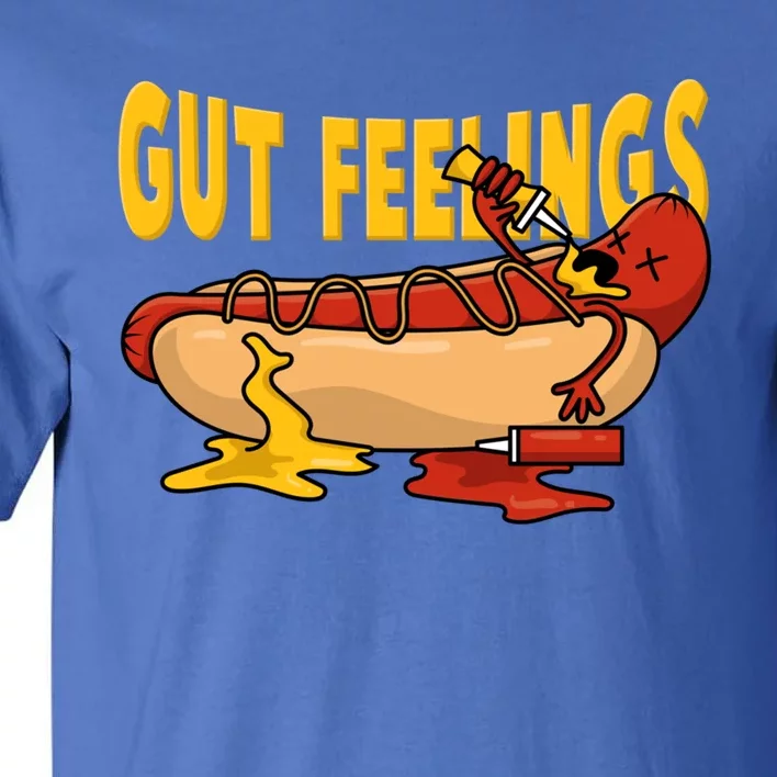 Hot Dog And Bun Gut Feelings Funny Sausage Food Coma Gift Tall T-Shirt