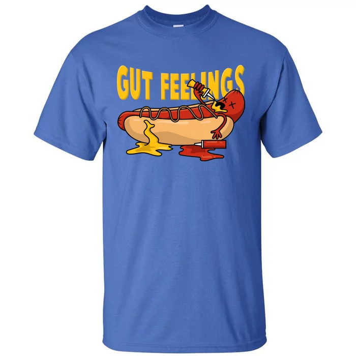 Hot Dog And Bun Gut Feelings Funny Sausage Food Coma Gift Tall T-Shirt