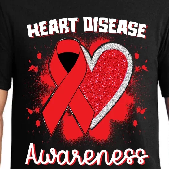 Heart Disease Awareness I Wear Red To Fight Heart Disease Gift Pajama Set