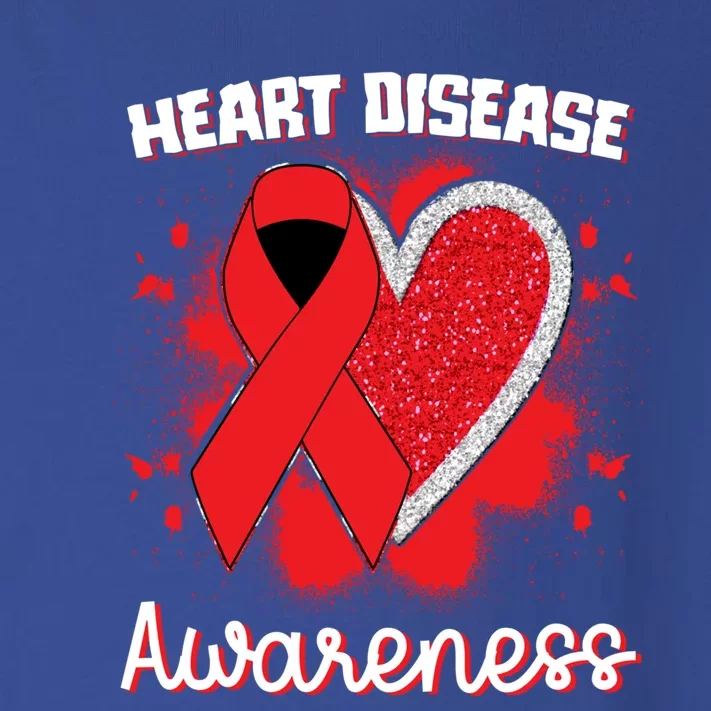 Heart Disease Awareness I Wear Red To Fight Heart Disease Gift Toddler Long Sleeve Shirt