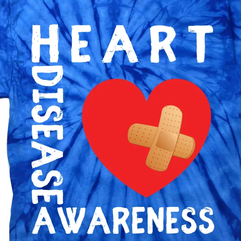 Heart Disease Awareness Month Chd Wear Red Day Gift Tie-Dye T-Shirt