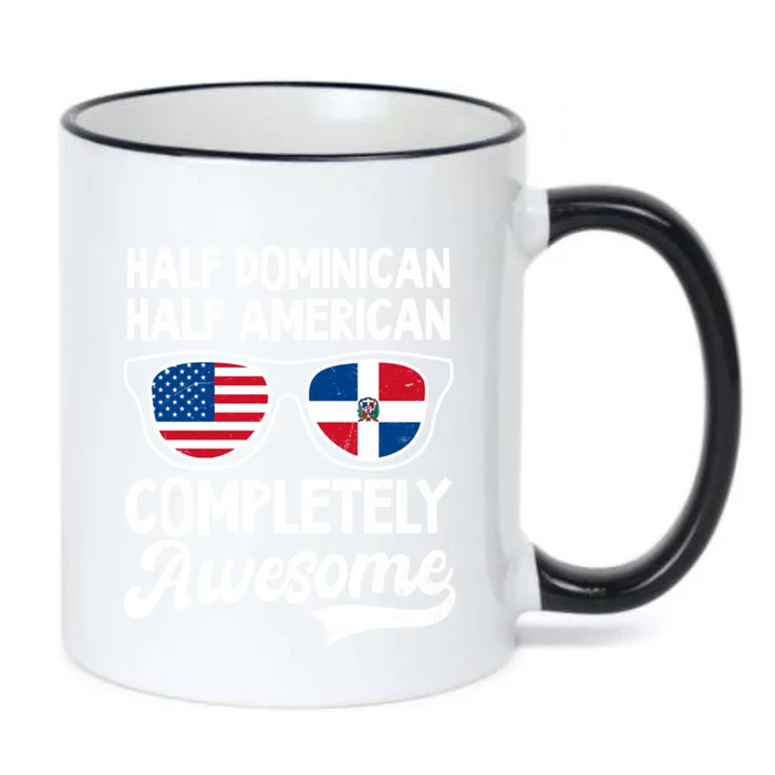 Half Dominican American Awesome Design Dominican Republic Gift Black Color Changing Mug