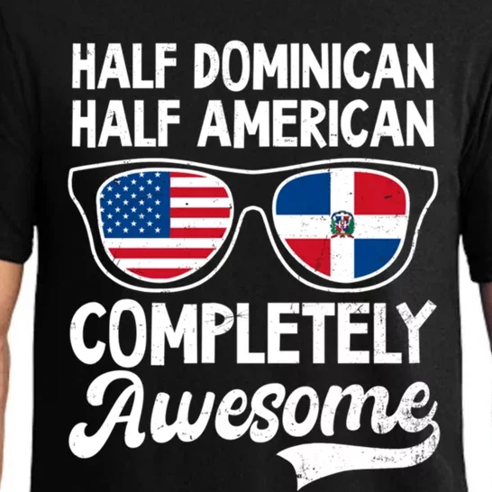 Half Dominican American Awesome Design Dominican Republic Gift Pajama Set