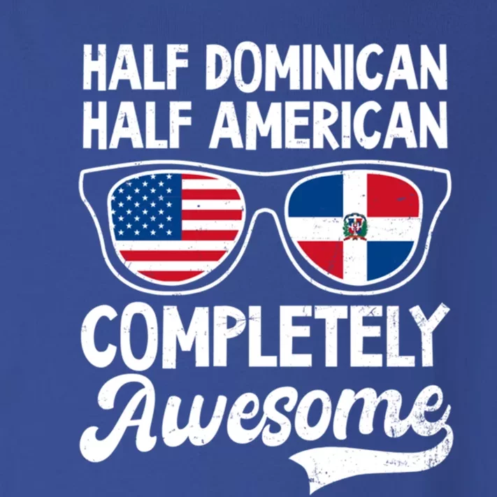 Half Dominican American Awesome Design Dominican Republic Gift Toddler Long Sleeve Shirt